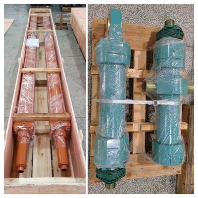 Double Acting 3 Stage Hydraulic Cylinder 32MPa 27SiMn Cylinder Tube