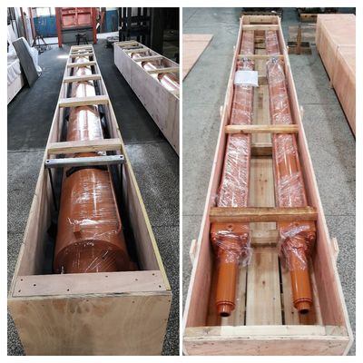 21 Mpa Operating Pressure Steel Factory Heavy Duty Hydraulic Cylinders With Tailored Stroke Length