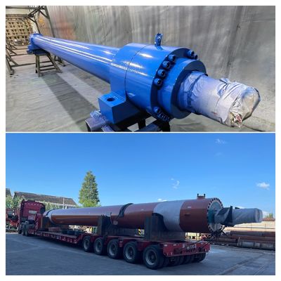 Metallurgical Heavy Duty Double acting Hydraulic Cylinder 32 MPa Testing Pressure