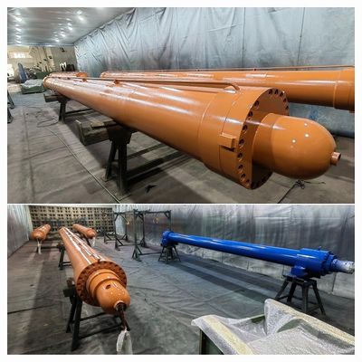 Steel Mill Hydraulic Electrode Lifting Cylinder Chrome Plated With Merkel Sealing