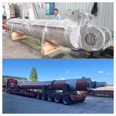 oil rigs Crane Customized Hydraulic Cylinder 25MPa Operating Pressure For heavy industry