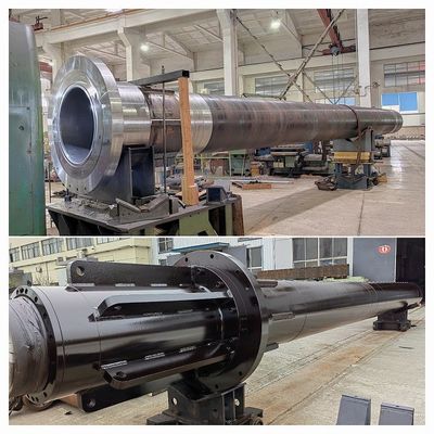 Robust Construction Hydraulic Cylinder Chrome Plating Self Guided Anti Rotation