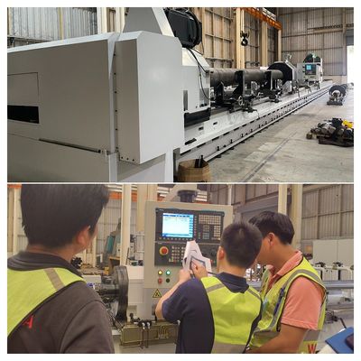 2 Heads Customized Skiving And Roller Burnishing Machine With SIEMENS CNC
