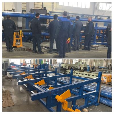 Electric Continuous Drawing Machine With 10 Drawing Dies For Bars And Tubes