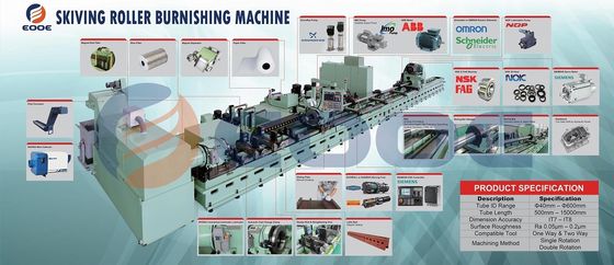Roughness Ra 0.1 Skiving And Roller Burnishing Device 255 - 285HB Cylinder Tube