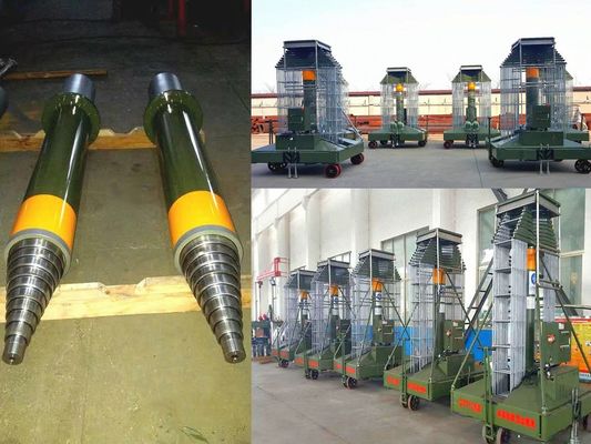 Max ID 500mm Customized Hydraulic Cylinder Three Stage Crane Hydraulic Cylinder