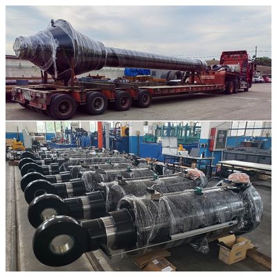 17M Self Guided Hydraulic Single Acting Cylinder Anti Rotation Vertical Installation