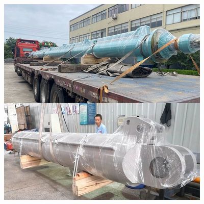 luffing Customized Hydraulic Cylinder Single / Double Acting Piston Cylinder