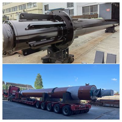 Robust Construction Hydraulic Cylinder Chrome Plating Self Guided Anti Rotation